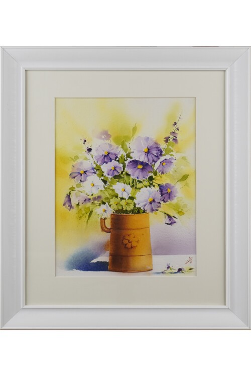 Vazoda Çiçekler Tablo