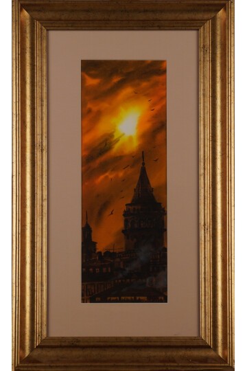 Galatada Gün Batımı Tablo