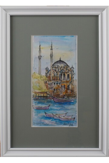 Ortaköy Camii ve Kayıklar Tablo